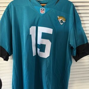 NFL Nike Teal and Black Jacksonville Jaguars minshew II Jersey